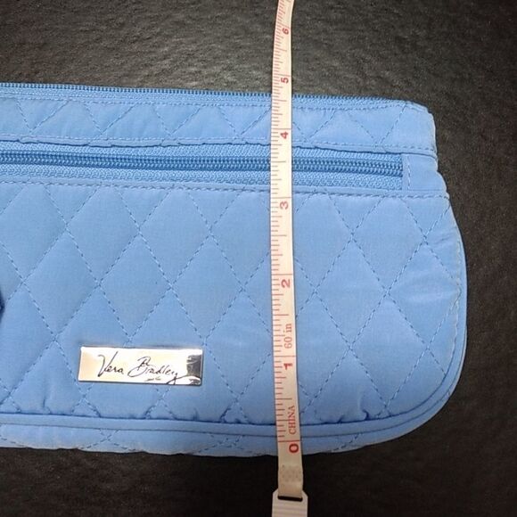 Vera Bradley quilted blue wristlet - Picture 5 of 8